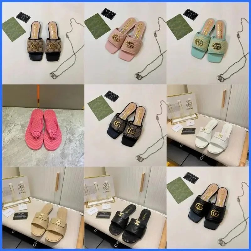 Gucci GG Supreme Slippers / Chanel Slide Sandals [38 styles]