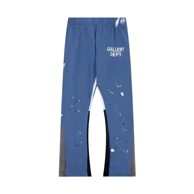 Gallery Dept. Trousers Paint-splatter sweatpants with logo print product detail image 4