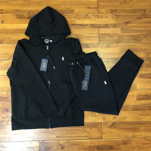 Polo Ralph Lauren Matching Sets Zip-Up Hooded Sweatshirt and Joggers Set product detail image 4