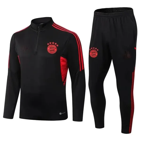 FC Bayern Munich Training Tracksuit Black/Red - 1