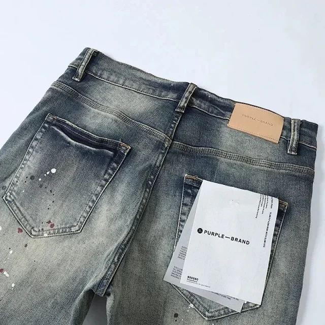 Purple Jeans Slim-Fit Distressed product detail image 3