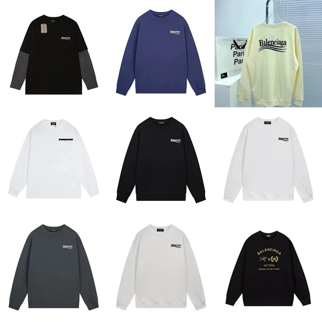 Balenciaga Hoodies & Sweatshirts Logo Crewneck Sweatshirt product detail image 1
