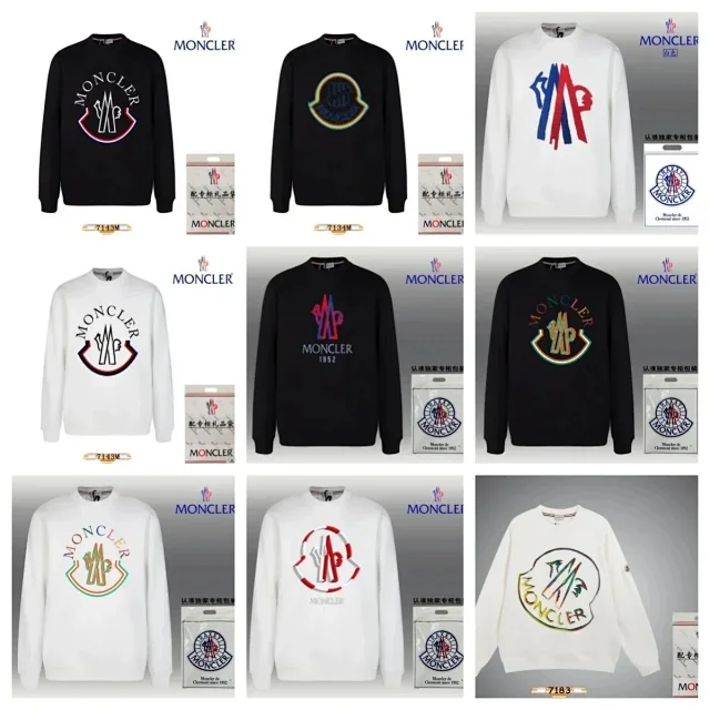 Moncler Hoodies & Sweatshirts Crewneck Logo Sweatshirt product detail image 4