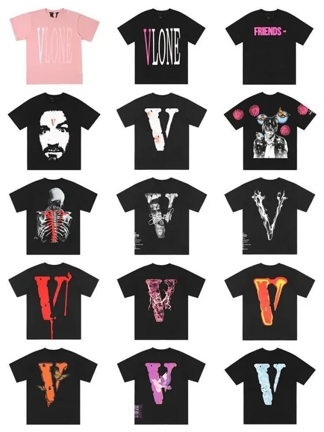 VLONE T-Shirts Short Sleeve Graphic V T-Shirt product detail image 1