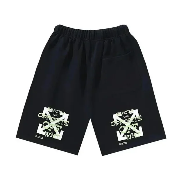 Off-White Shorts Elastic-Waist Graphic product detail image 5