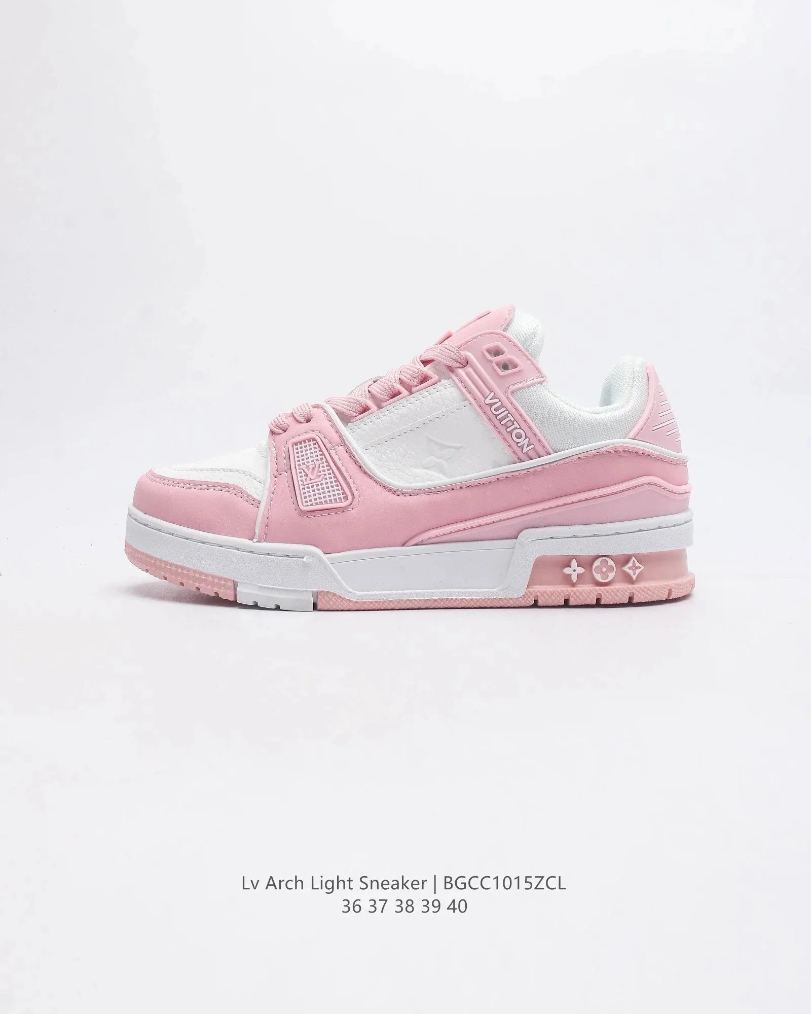 Louis Vuitton Arch Light Sneaker Pink and White Sneakers