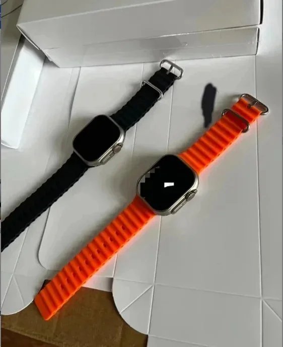 Unbranded Smartwatches Rectangular touchscreen smartwatch with silicone or leather-style strap image 8