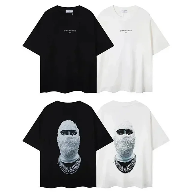 IH NOM UH NIT T-Shirts Oversized Masked Figure Graphic T-Shirt product detail image 2