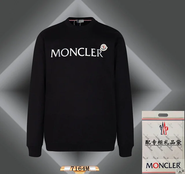Moncler Hoodies & Sweatshirts Logo Print Crewneck Sweatshirt product detail image 6