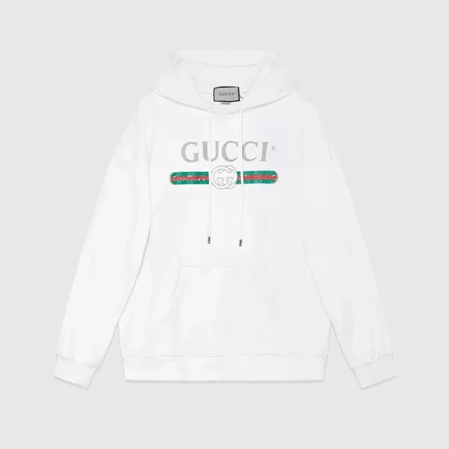 Gucci Hoodies & Sweatshirts Logo-Print Pullover Hoodie product detail image 4