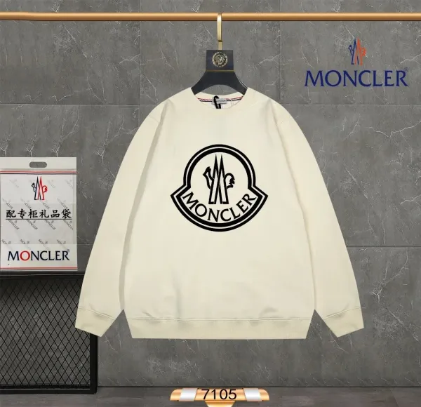 Moncler Logo Patch Black Sweatshirt - 6