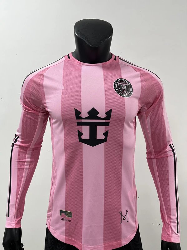 Inter Miami CF x Adidas 2024 Away Jersey Pink Long-Sleeve - 5