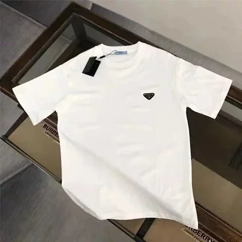 Prada T-Shirts Short-Sleeve Logo Graphic T-Shirt product detail image 9