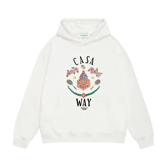 Casablanca Hoodies & Sweatshirts Blanca window graphic pullover hoodie product detail image 8