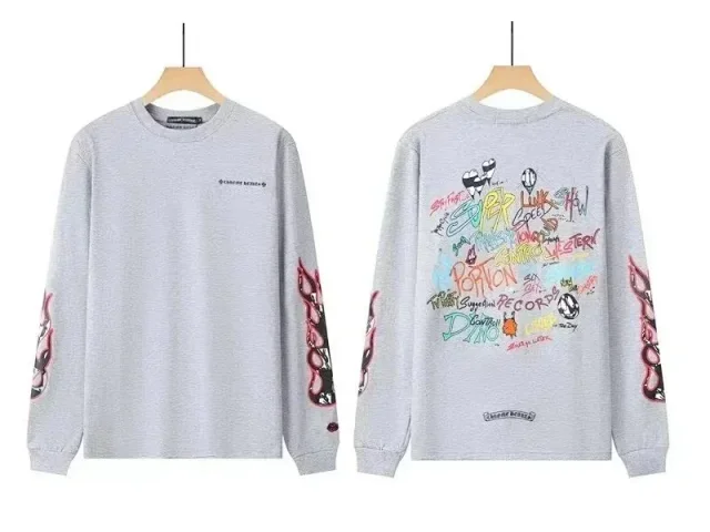 Chrome Hearts Shirts Long-Sleeve Graphic T-Shirt product detail image 9