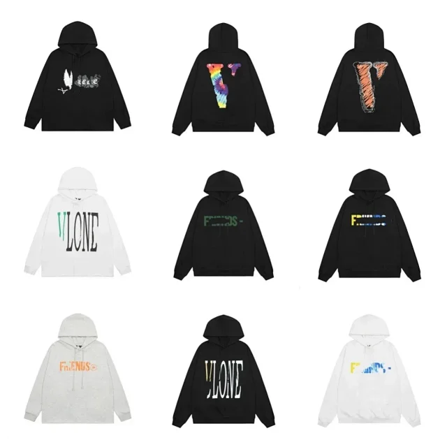 VLONE Hoodies & Sweatshirts Logo Print Pullover Hoodie product detail image 3