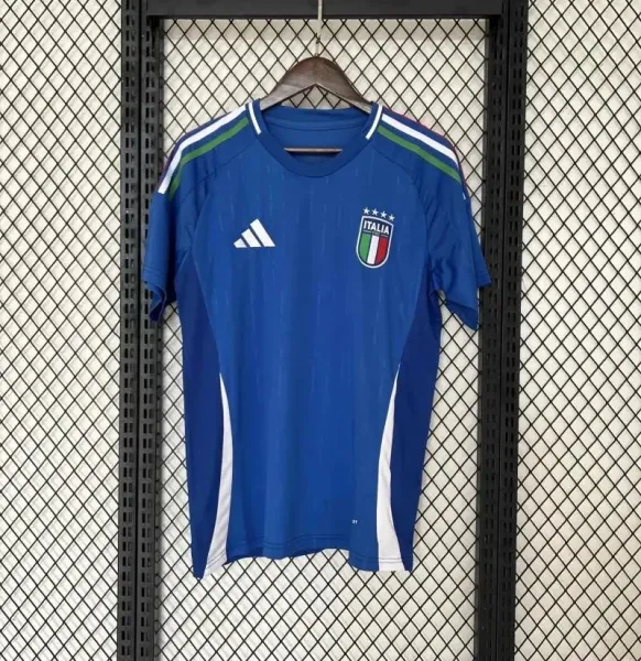 Adidas Italy National Team Training Jersey Blue - 1