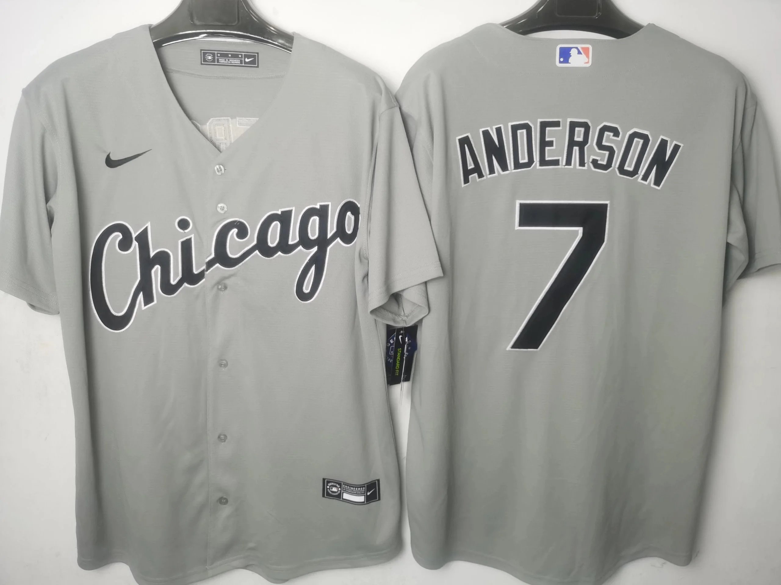 Nike Chicago White Sox Tim Anderson Gray Alternate Jersey - 1