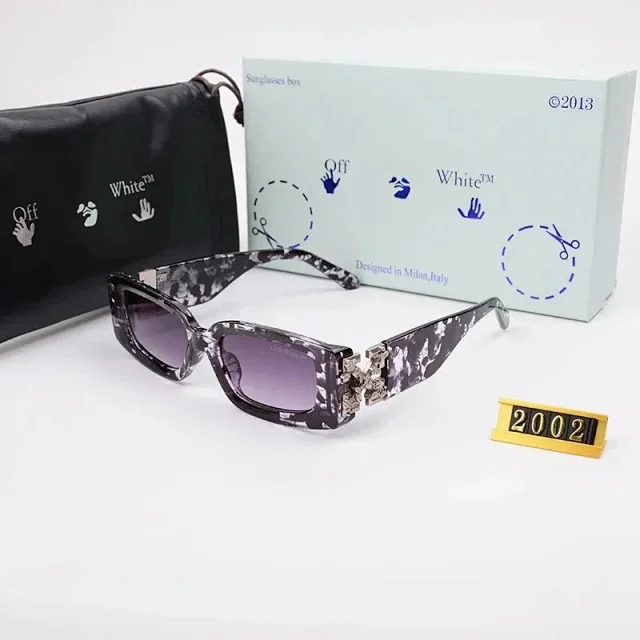 Off-White Eyewear Rectangular sunglasses with arrow-emblem temples product detail image 7