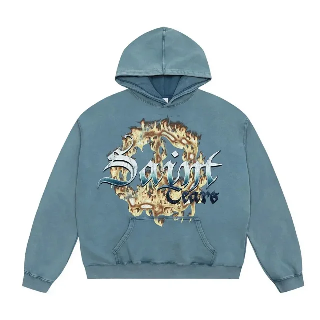 Saint Tears Hoodies & Sweatshirts Washed Graphic Print Hoodie and Sweatshirt product detail image 10