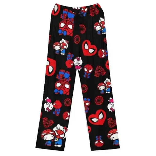 Hello Kitty Trousers Cartoon-print fleece lounge product detail image 5