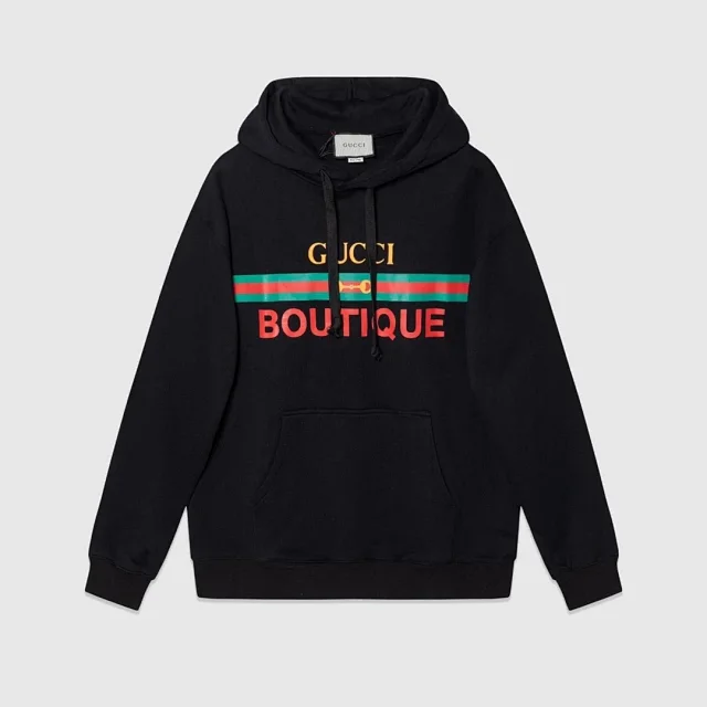 Gucci Hoodies & Sweatshirts Logo-Print Pullover Hoodie product detail image 5