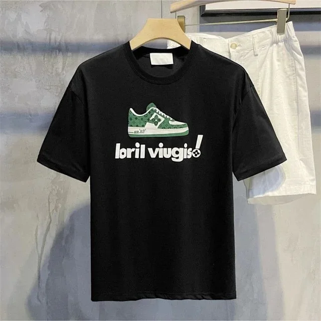 Louis Vuitton T-Shirts Graphic Print Short-Sleeve T-Shirt product detail image 8