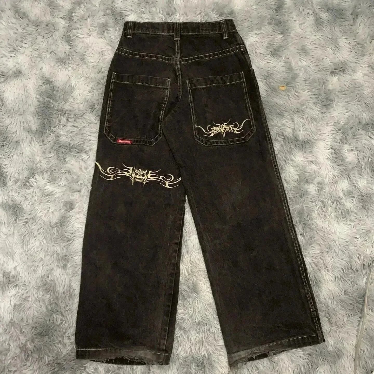 Unbranded Jeans Graphic Embroidered image 12