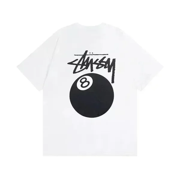 Stussy Dice Print White T-Shirt - 4