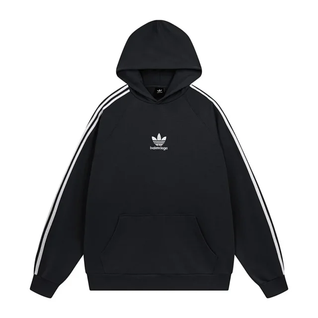 Balenciaga Hoodies & Sweatshirts Pullover hoodie with graphic logo print and kangaroo pocket product detail image 2
