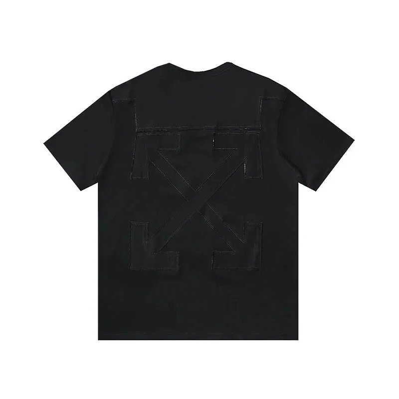 Off-White T-Shirts Short-Sleeve Graphic Arrow Print — 1437 black