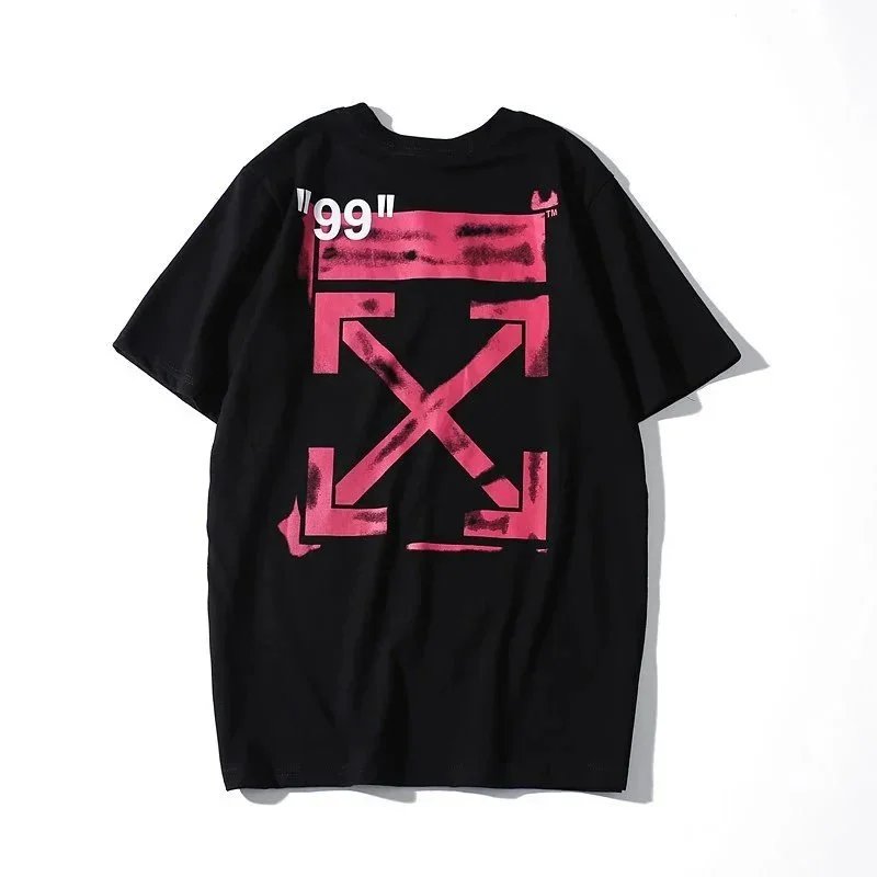 Off-White T-Shirts Short-Sleeve Graphic Arrow Print — 1913 Black
