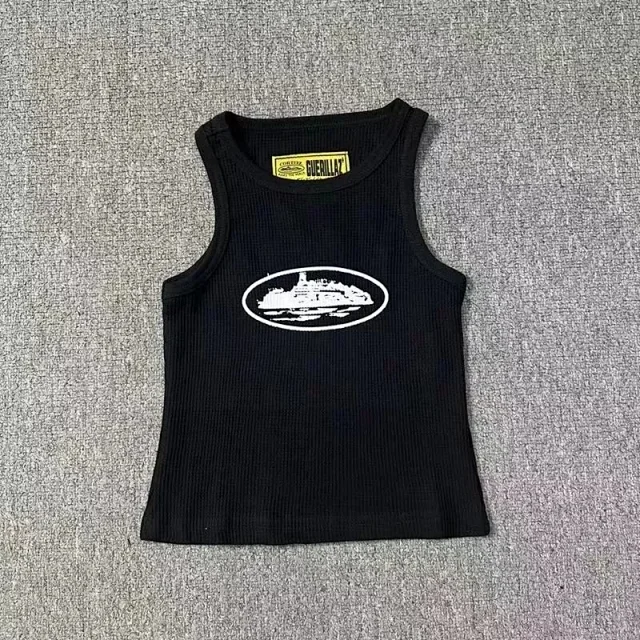Corteiz Vests Ribbed tank top with oval graphic product detail image 6