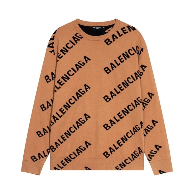 Balenciaga Hoodies & Sweatshirts All-over Logo Crewneck Sweatshirt product detail image 7