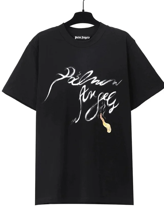 Palm Angels T-Shirts Short-Sleeve Graphic Print T-Shirt product detail image 8