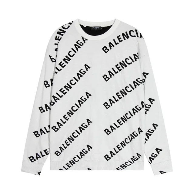 Balenciaga Hoodies & Sweatshirts All-over Logo Crewneck Sweatshirt product detail image 9