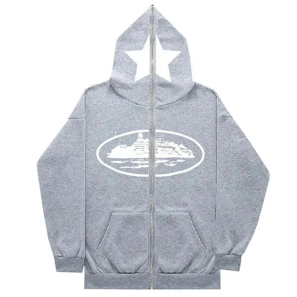 Trapstar Hoodies & Sweatshirts SQ002 zip-up hoodie with graphic prints — 16 gray