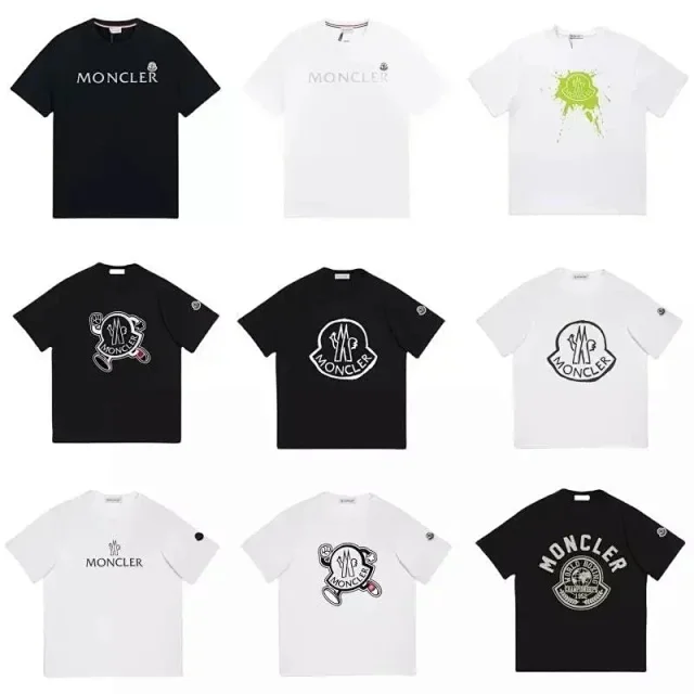 Moncler T-Shirts Logo Graphic Short-Sleeve product detail image 1