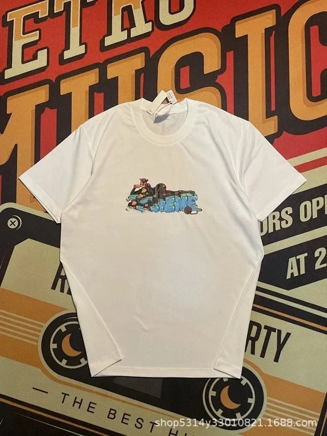 Supreme T-Shirts Short-Sleeve Graphic Print T-Shirt product detail image 2