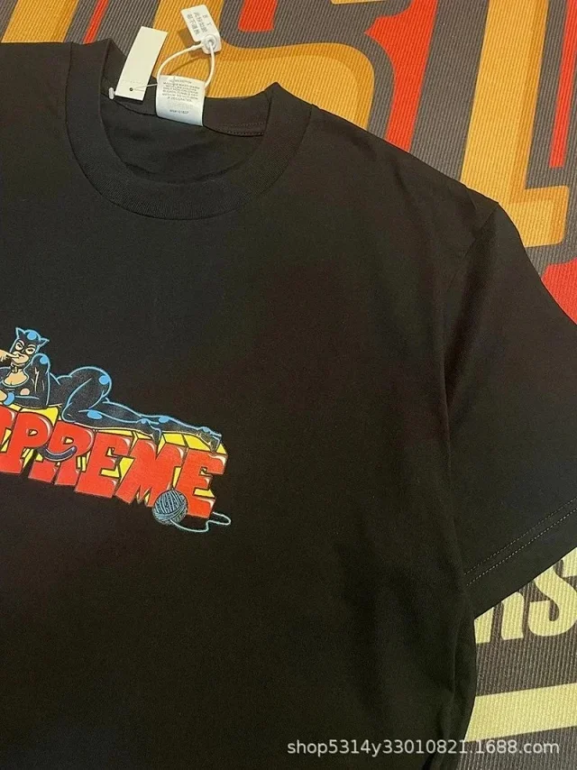 Supreme T-Shirts Short-Sleeve Graphic Print T-Shirt product detail image 7
