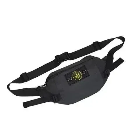 Stone Island Compass Logo Belt Bag Black - 1