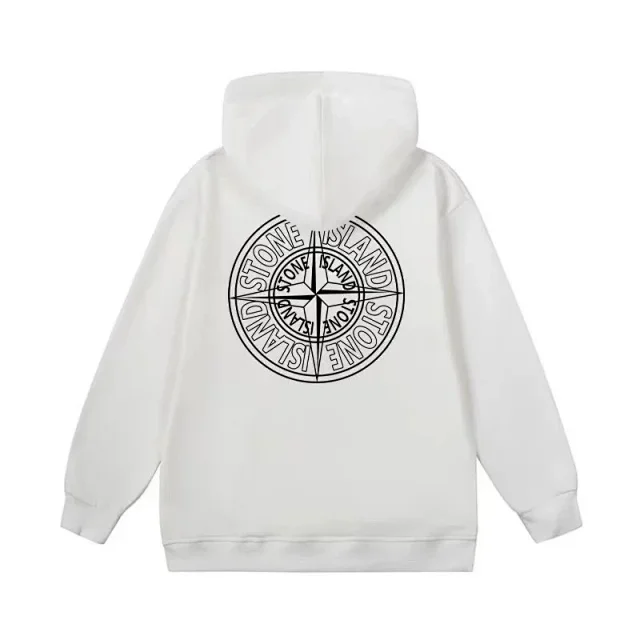 Stone Island Hoodies & Sweatshirts Hooded sweatshirt with compass back print product detail image 9