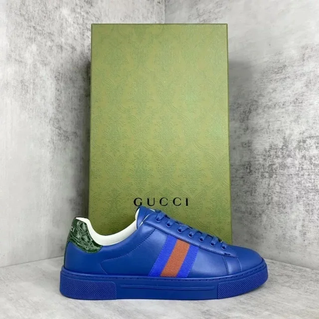 Gucci Sneakers Low-Top Lace-Up Stripe product detail image 3