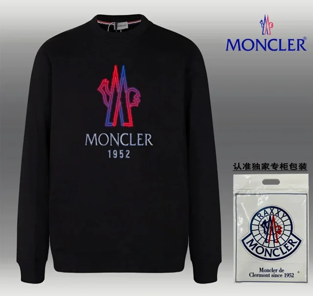 Moncler Hoodies & Sweatshirts Logo Graphic Crewneck Sweatshirt product detail image 5