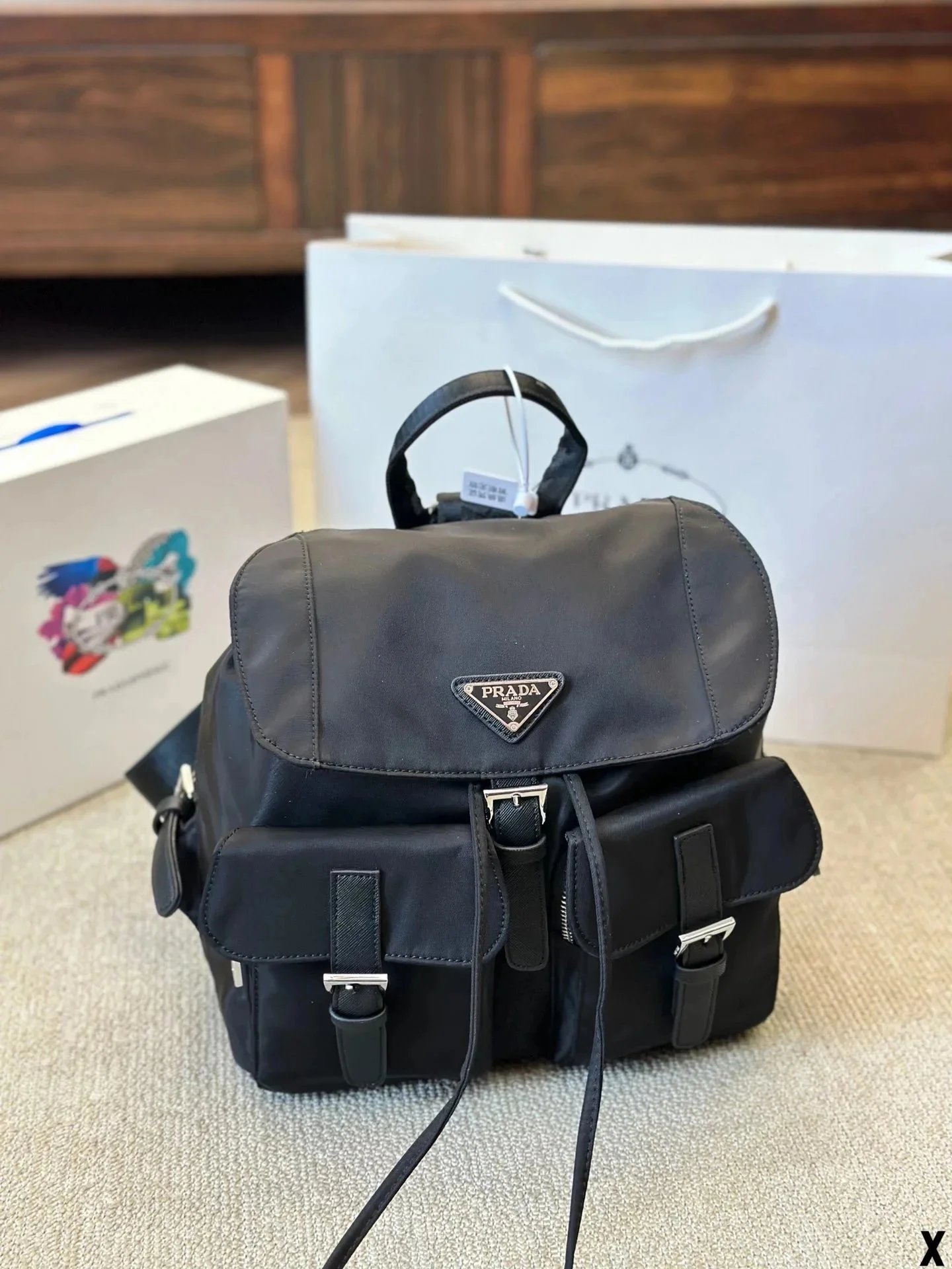 Prada Re-Nylon Backpack Black - 9
