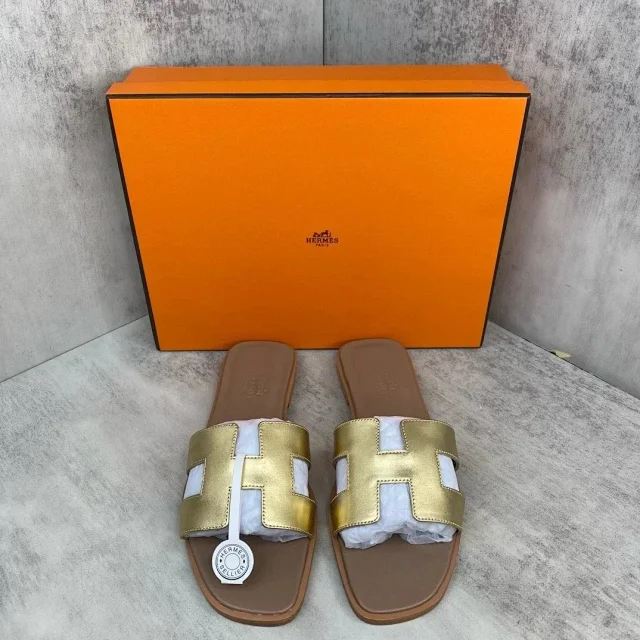 Hermès Slippers Oran H-cut slide sandals product detail image 2