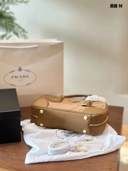 Prada Galleria Saffiano Leather Black Handbags - 5