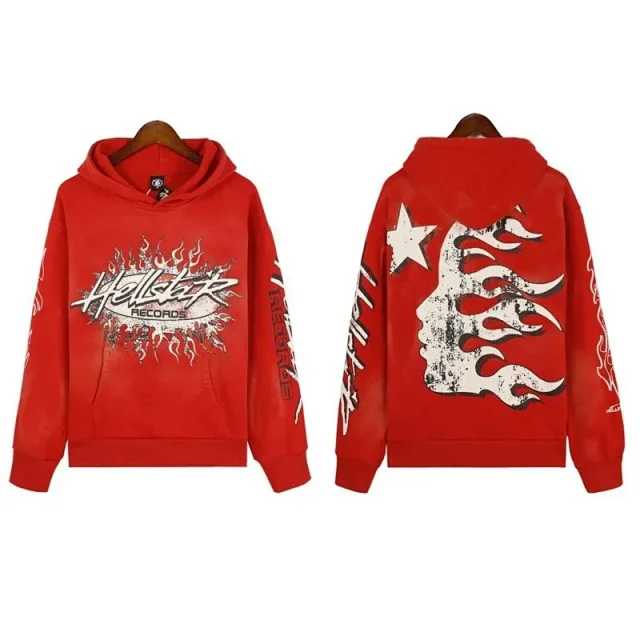 Hellstar Hoodies & Sweatshirts Graphic-print pullover hoodie product detail image 8