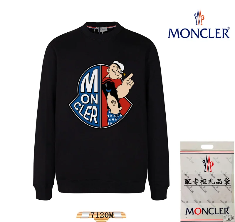 Moncler Hoodies & Sweatshirts Crewneck Logo Sweatshirt — 31
