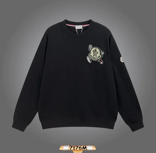 Moncler Hoodies & Sweatshirts Crewneck Logo Sweatshirt product detail image 11